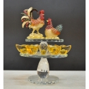 y15750 琉璃水晶玻璃-水晶飾品系列-水晶轉雞